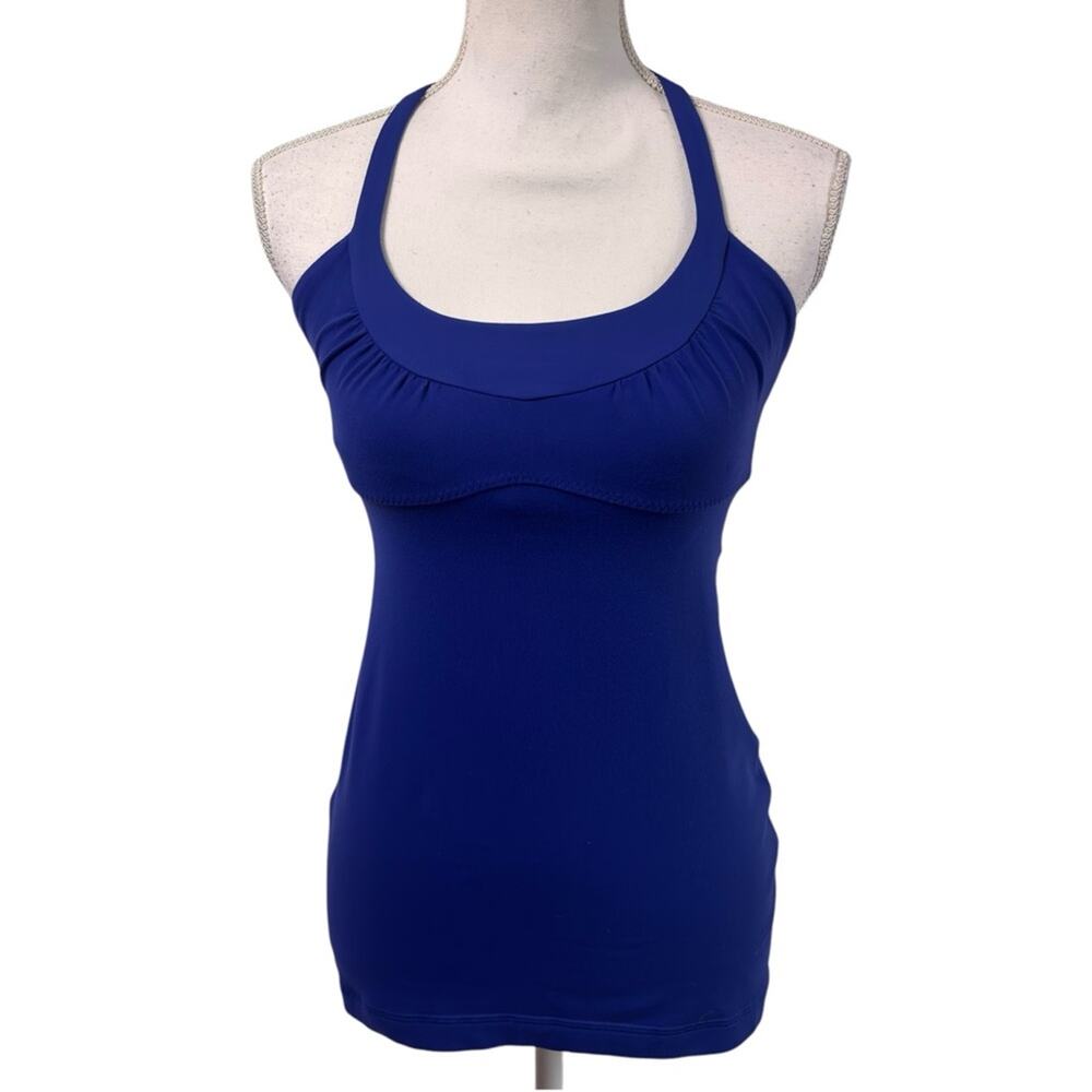 LULULEMON ATHLETICA WOMENS ROYAL BLUE ACTIVEWEAR TANK TOP WORKOUT SIZE 6